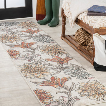 Giglio Modern Botanical Flower Area Rug